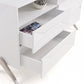 White Manufactured Wood Four Drawer Double Dresser By Homeroots | Dressers | Modishstore - 6