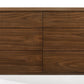 Walnut Solid Wood Six Drawer Double Dresser By Homeroots | Dressers | Modishstore - 5