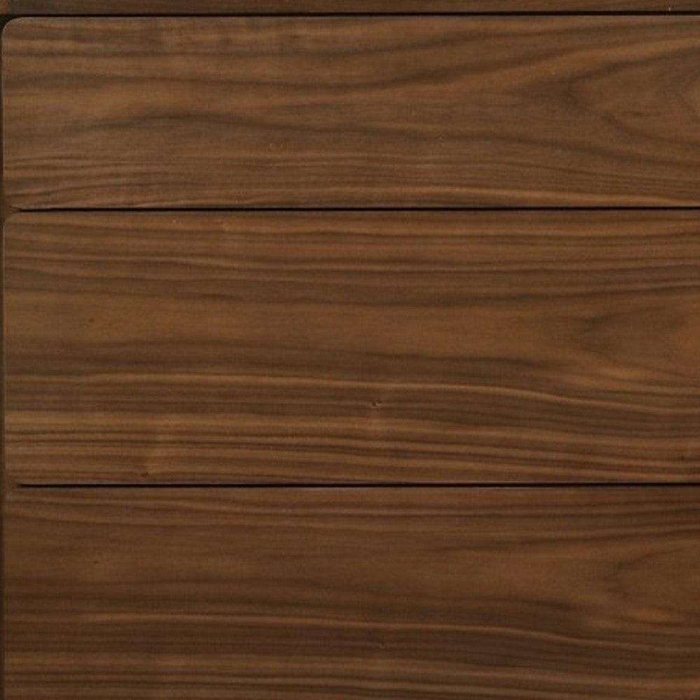 Walnut Solid Wood Six Drawer Double Dresser By Homeroots | Dressers | Modishstore - 4