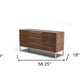Walnut Manufactured Wood Three Drawer Dresser By Homeroots | Dressers | Modishstore - 6