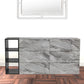 Grey Faux Marble and Black Wood Six Drawer Double Dresser By Homeroots | Dressers | Modishstore - 3