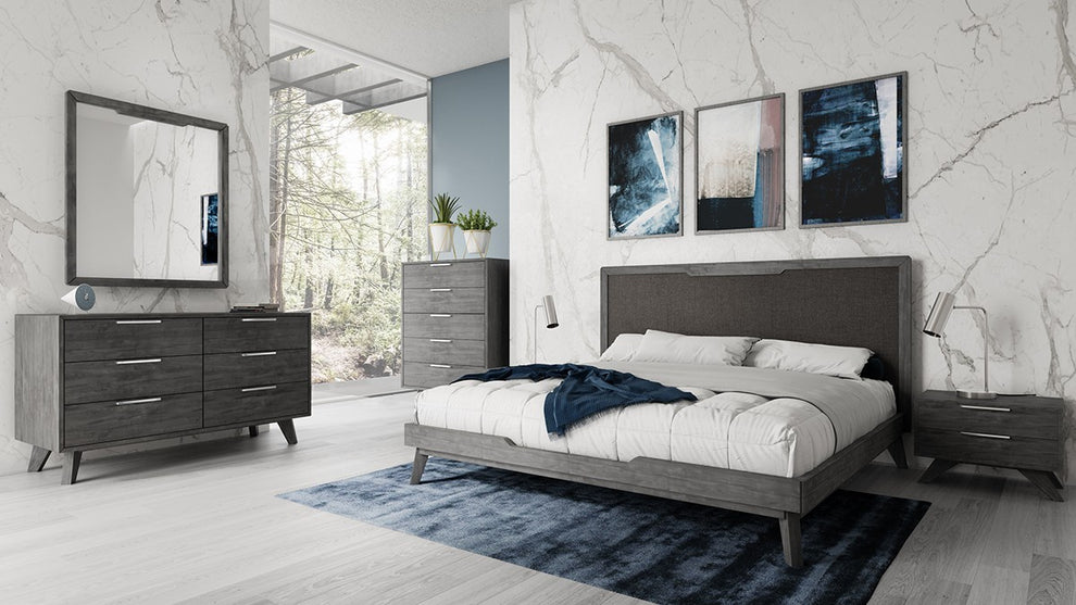 Grey Wash Solid Wood Six Drawer Double Dresser By Homeroots | Dressers | Modishstore - 6