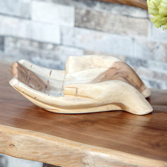 Suarwood Hand Shaped Bowl Set of 2 By Garden Age Supply