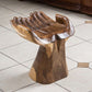 Suar Wood Double Hand Chair/Stool By Garden Age Supply