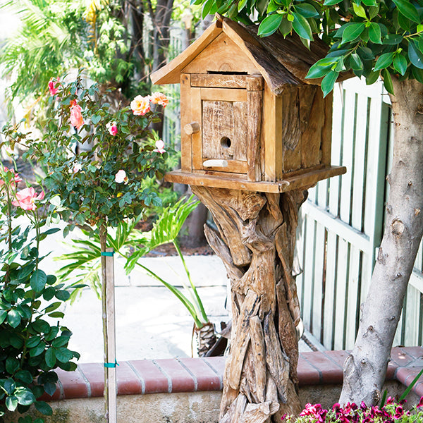 Harini Driftwood Bird House By Garden Age Supply | Sculptures | Modishstore - 2