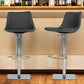 Gray And Silver Faux Leather And Stainless Steel Swivel Low Back Bar Height Bar Chair By Homeroots | Bar Stools | Modishstore - 1