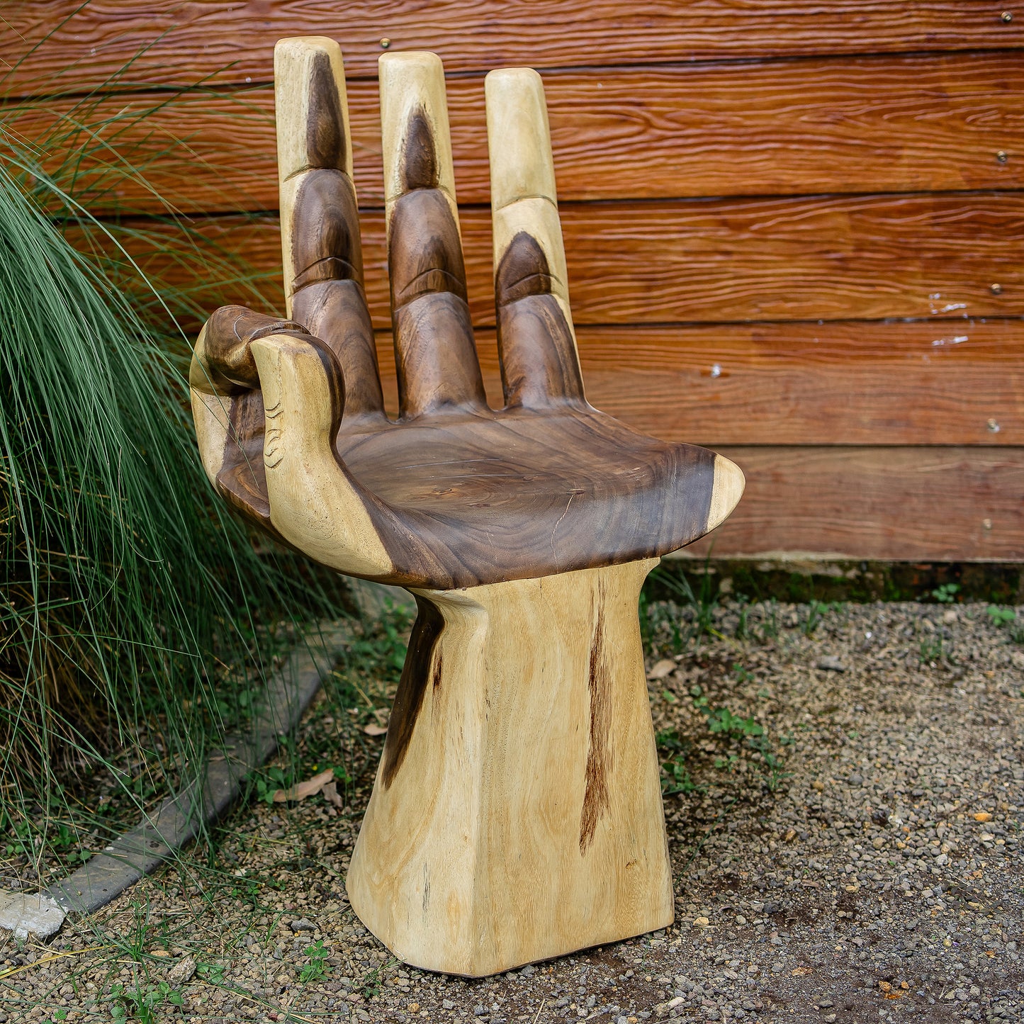 Large Buddha Hand Shaped Chair By Garden Age Supply