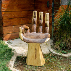Large Buddha Hand Shaped Chair By Garden Age Supply