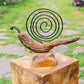 Teak Snail on Stand Set of 2 By Garden Age Supply