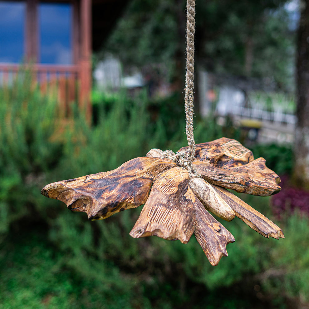 Teak Butterfly Flying Set of 2 By Garden Age Supply | Sculptures | Modishstore - 3