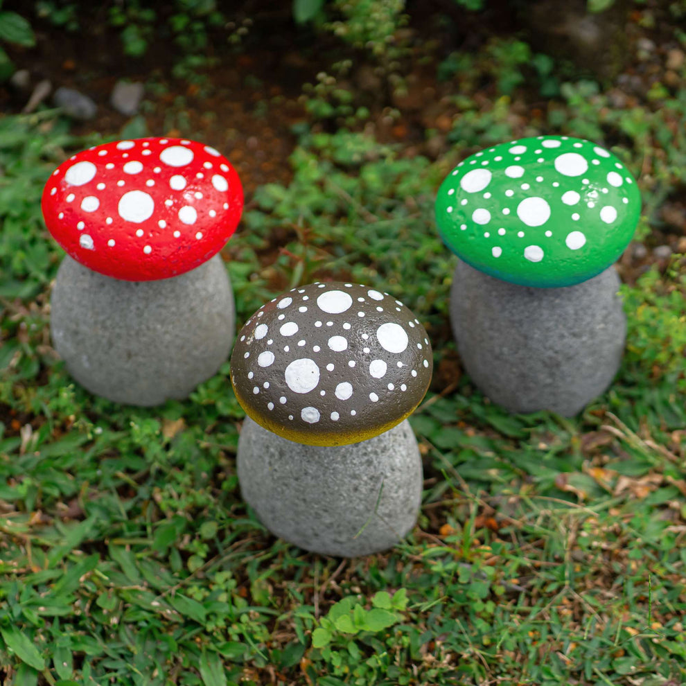 Cairn Mushrooms Set of 3 Set of 2 By Garden Age Supply | Sculptures | Modishstore - 3