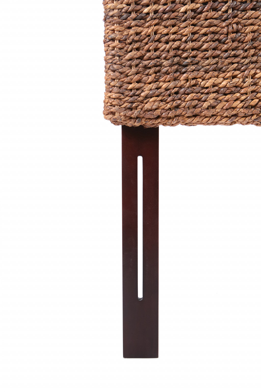 Brown Natural and Rustic Woven Banana Leaf Straight King Size Headboard By Homeroots | Headboards | Modishstore - 4