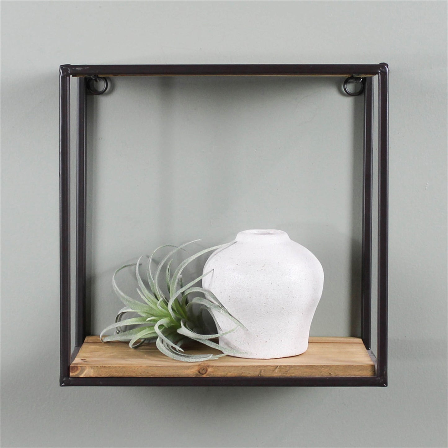 Milo Shelf, Wood & Metal - Sq, Small Set Of 4 By HomArt | Wall Shelf | Modishstore - 2