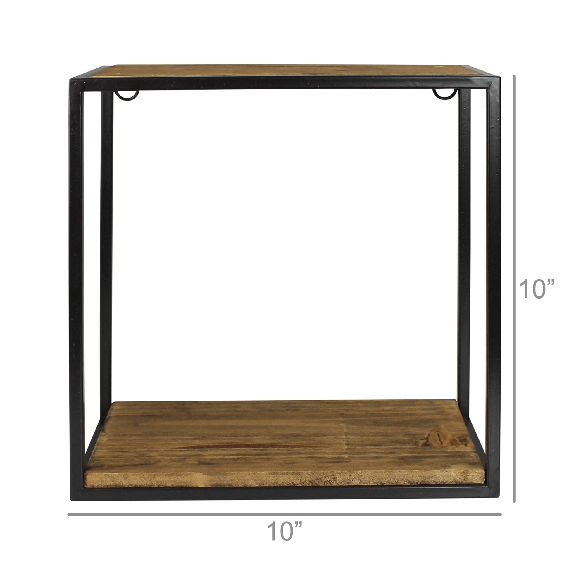 Milo Shelf, Wood & Metal - Sq, Small Set Of 4 By HomArt | Wall Shelf | Modishstore - 4