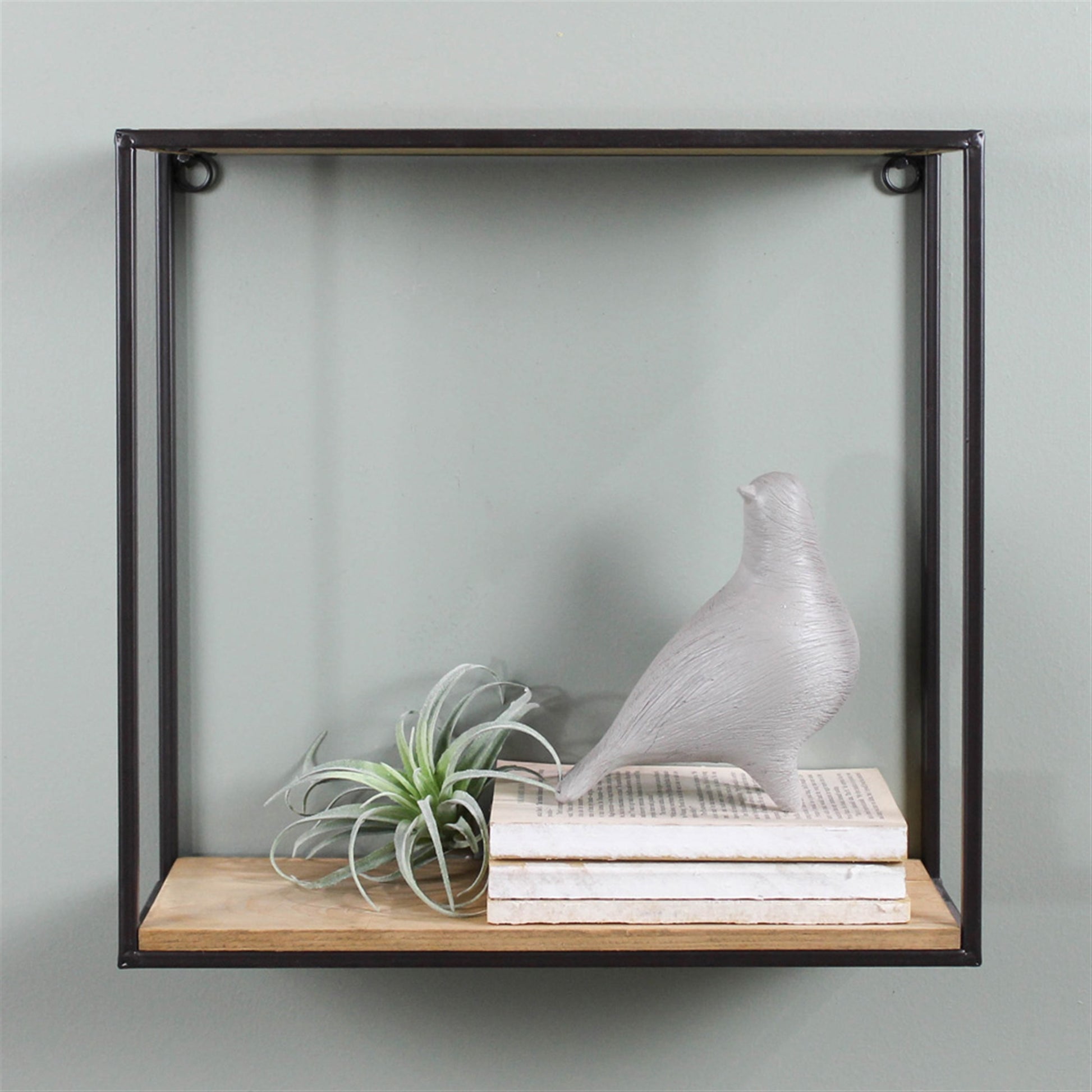 Milo Shelf, Wood & Metal - Sq, Small Set Of 4 By HomArt | Wall Shelf | Modishstore - 7