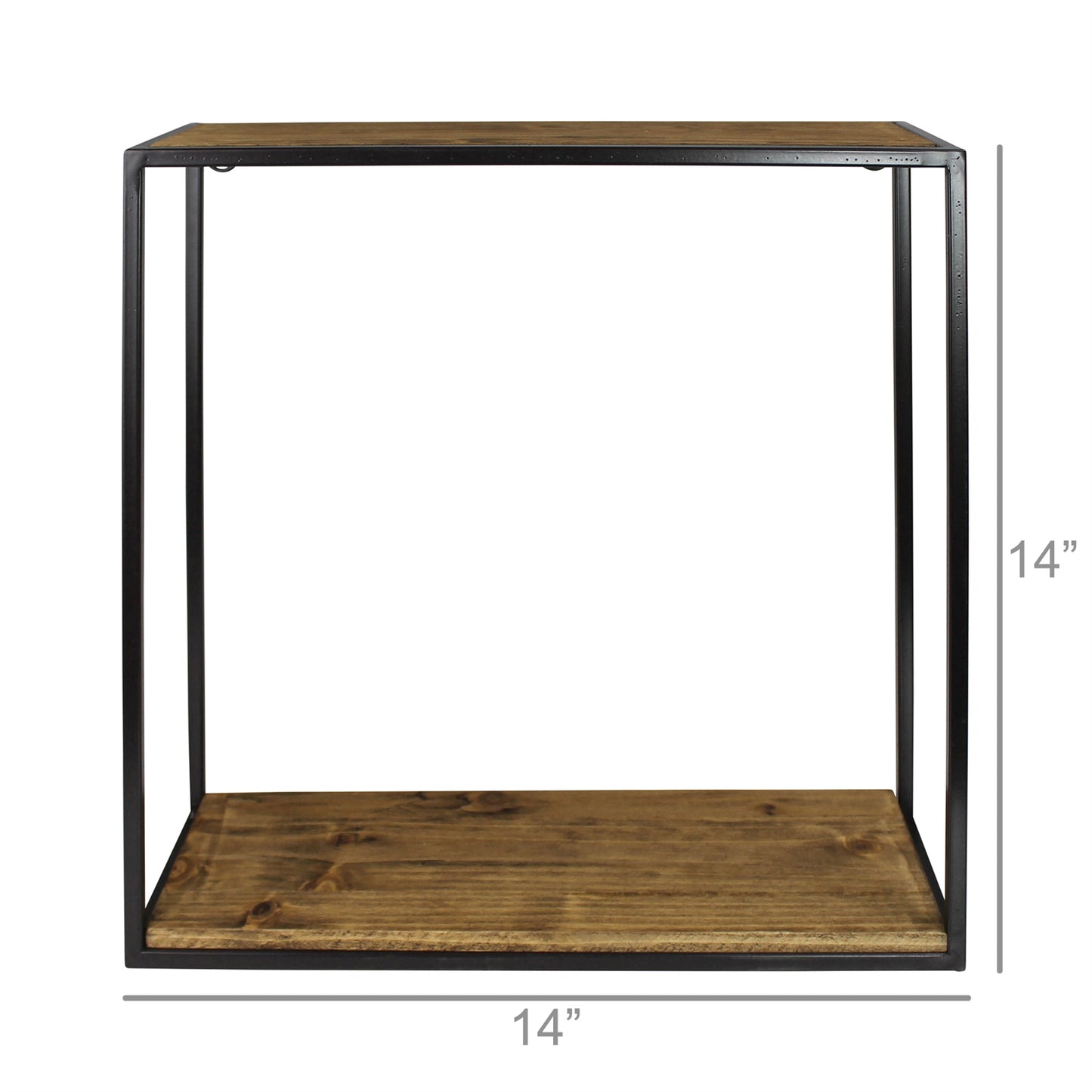 Milo Shelf, Wood & Metal - Sq, Small Set Of 4 By HomArt | Wall Shelf | Modishstore - 9