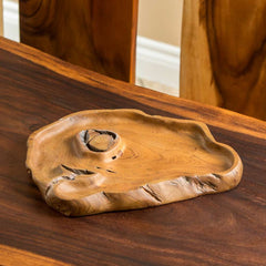 Teak Root Large Serving Tray / Plate Set of 3 By Garden Age Supply