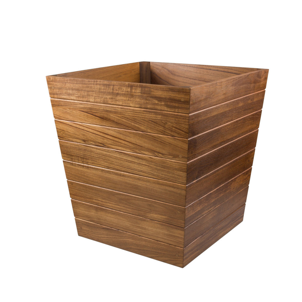 Brown Solid Wood Indoor Outdoor Square Planter Box By Homeroots | Outdoor Planters, Troughs & Cachepots | Modishstore - 7