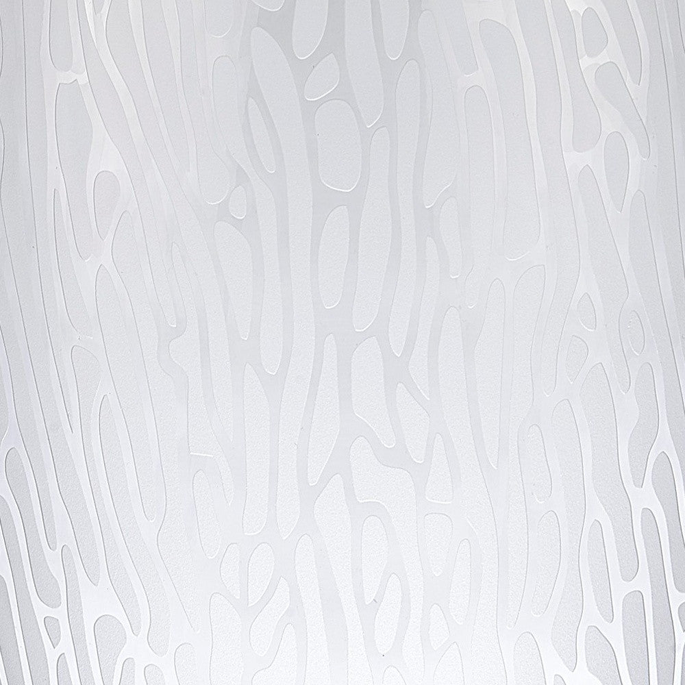 Clear and Frosted Abstract Oval Crystal Table Vase By Homeroots | Vases | Modishstore - 4