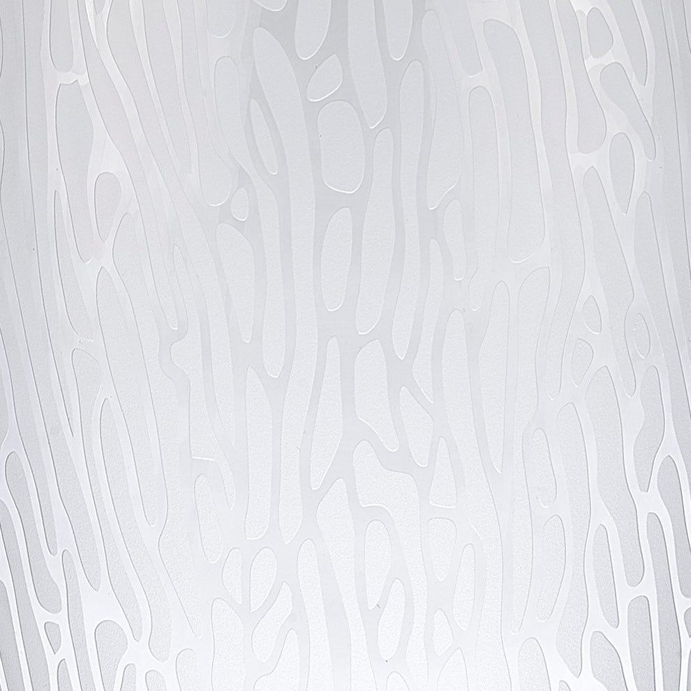 Clear and Frosted Abstract Oval Crystal Table Vase By Homeroots | Vases | Modishstore - 4