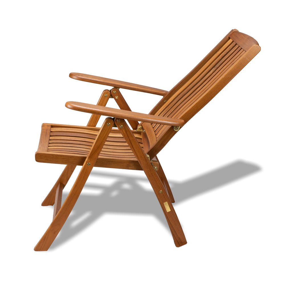 Brown Solid Wood Indoor Outdoor Arm Chair By Homeroots | Outdoor Chairs | Modishstore - 5