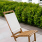 Brown and Natural Wood Solid Wood Outdoor Deck Chair By Homeroots | Outdoor Chairs | Modishstore - 4