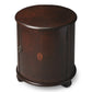 Dark Brown Round End Table By Homeroots | End Tables | Modishstore - 1