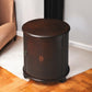 Dark Brown Round End Table By Homeroots | End Tables | Modishstore - 5