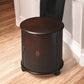 Dark Brown Round End Table By Homeroots | End Tables | Modishstore - 4