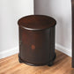 Dark Brown Round End Table By Homeroots | End Tables | Modishstore - 2