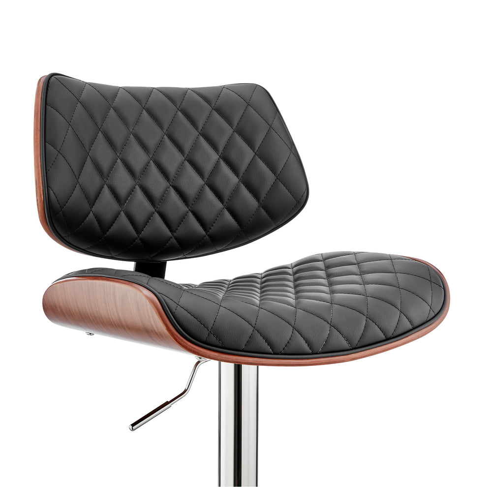Black Tall Triangle Seat Swivel Active Balance Chair By Homeroots | Accent Chairs | Modishstore - 13
