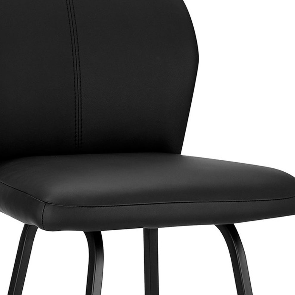 Black Tall Triangle Seat Swivel Active Balance Chair By Homeroots | Accent Chairs | Modishstore - 16