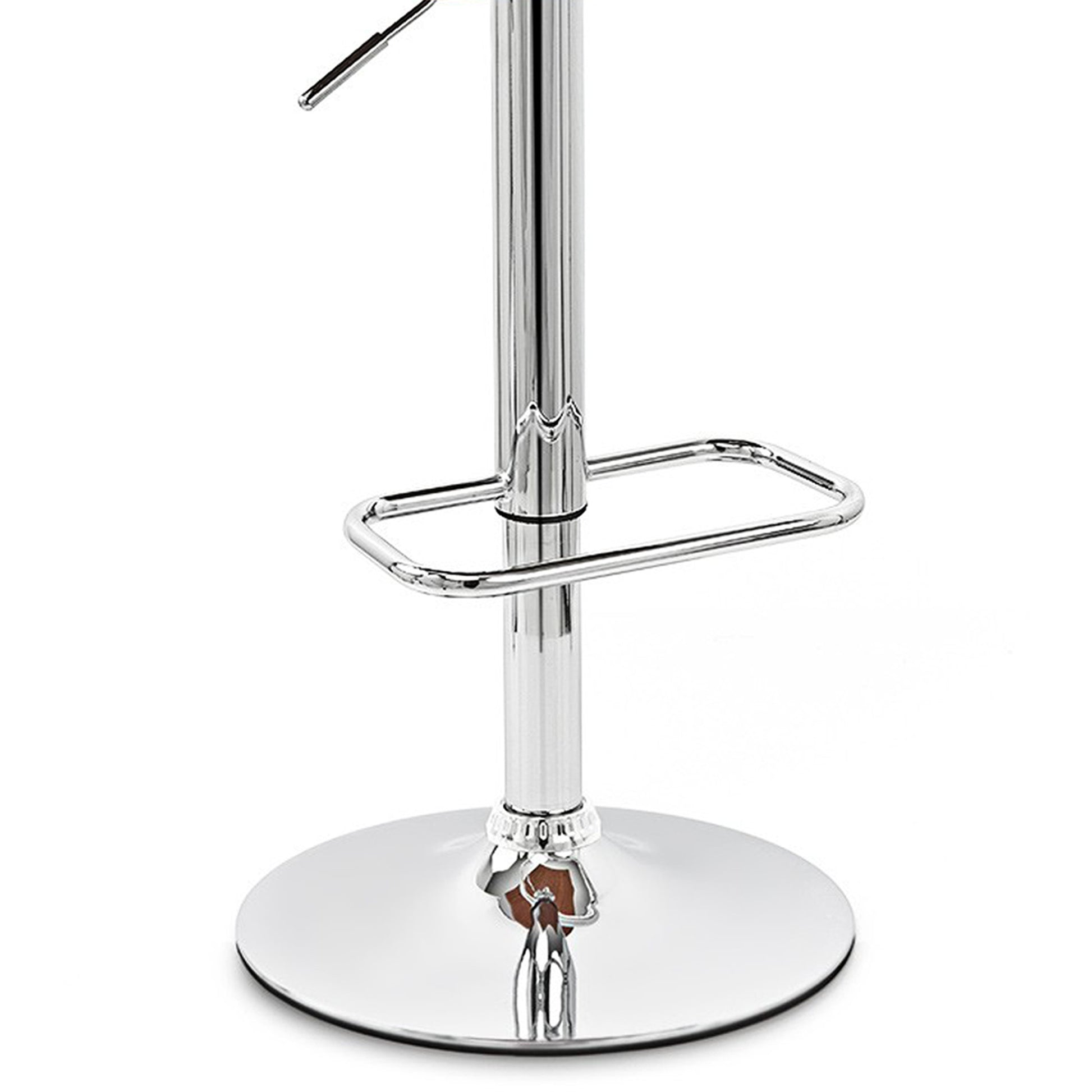 Black and Silver Fabric and Iron Low Back Adjustable Height Swivel Bar Chair By Homeroots | Bar Stools | Modishstore - 8