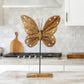 Eroded Teak Butterfly on Stand - 24" Set of 2 By Garden Age Supply