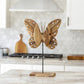Eroded Teak Butterfly on Stand - 24" Set of 2 By Garden Age Supply