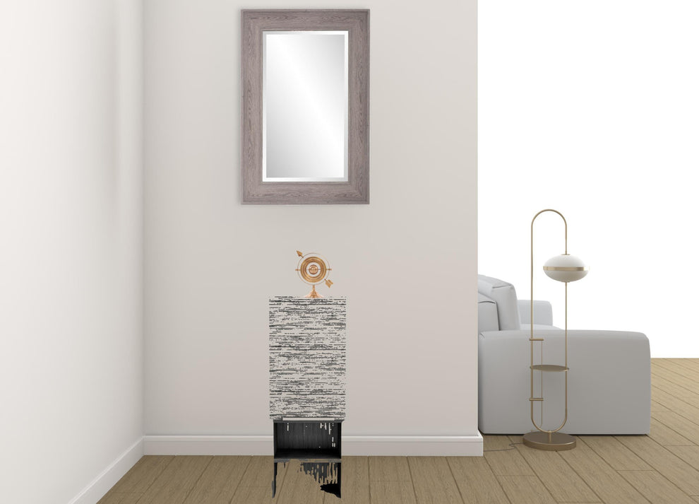 Smoky Gray Oak Accent Cabinet With Three Shelves By Homeroots | Cabinets | Modishstore - 3