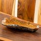Teak New Long Tray - Burnt Finish Set of 2 By Garden Age Supply