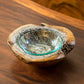 Round Teak Bowl with Glass Liner - Burnt Finish Set of 4 By Garden Age Supply