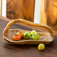 Teak Bowl with Handle 16" Set of 2 By Garden Age Supply