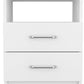 Modern and Stylish White Particle Bedroom Nightstand By Homeroots | Nightstands | Modishstore - 1