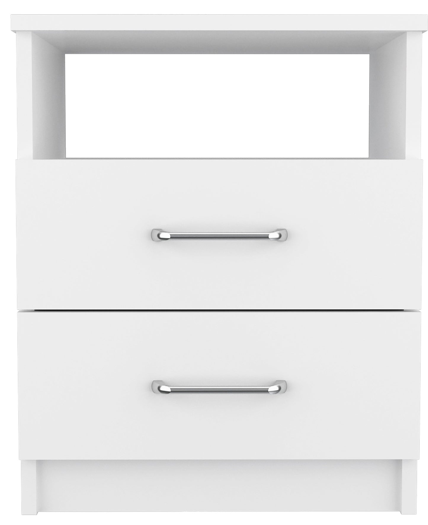 Modern and Stylish White Particle Bedroom Nightstand By Homeroots | Nightstands | Modishstore - 1