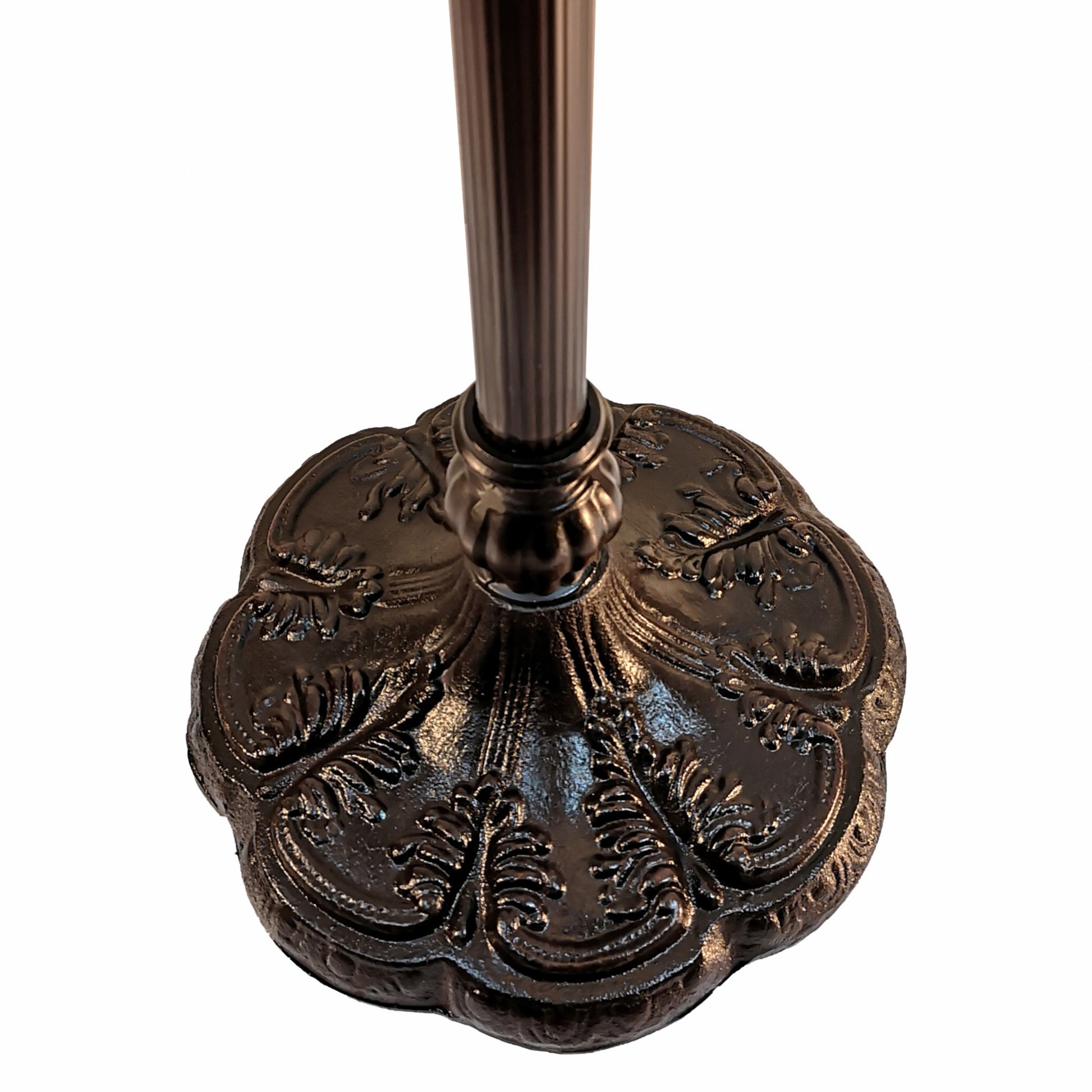 Green And Black Floor Lamp With Green Glass Bowl Shade By Homeroots | Floor Lamps | Modishstore - 6