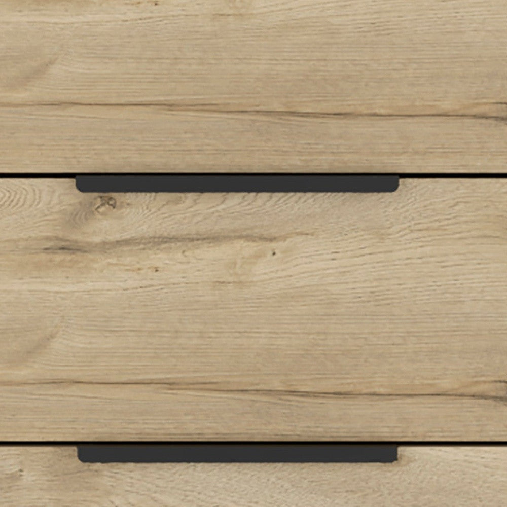 Brown and Black Three Drawer Standard Chest By Homeroots | Dressers | Modishstore - 4