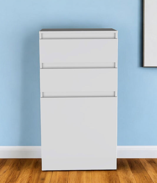 White Two Drawer Standard Chest By Homeroots | Dressers | Modishstore - 1