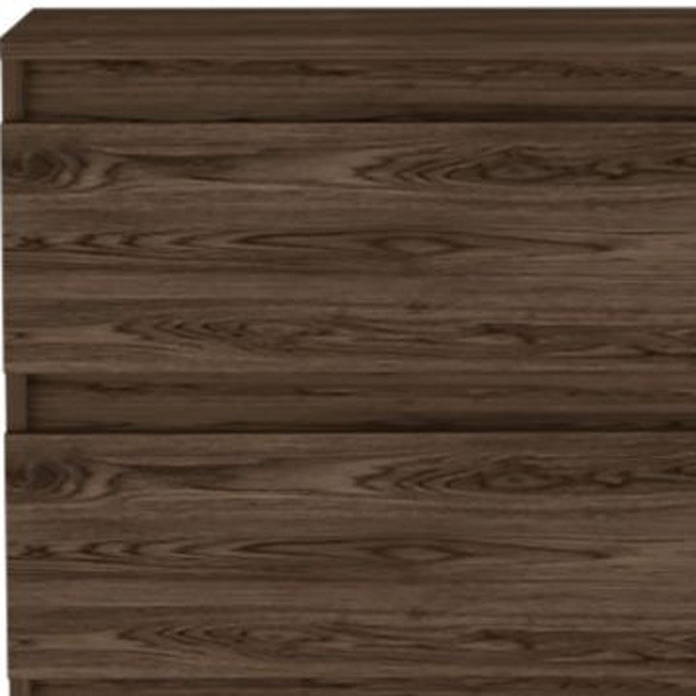 Dark Brown Two Drawer Standard Chest By Homeroots | Dressers | Modishstore - 5