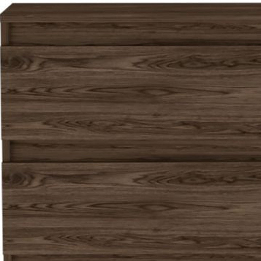Dark Brown Two Drawer Standard Chest By Homeroots | Dressers | Modishstore - 5
