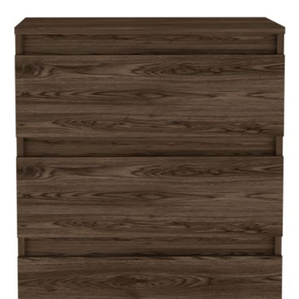 Dark Brown Two Drawer Standard Chest By Homeroots | Dressers | Modishstore - 6