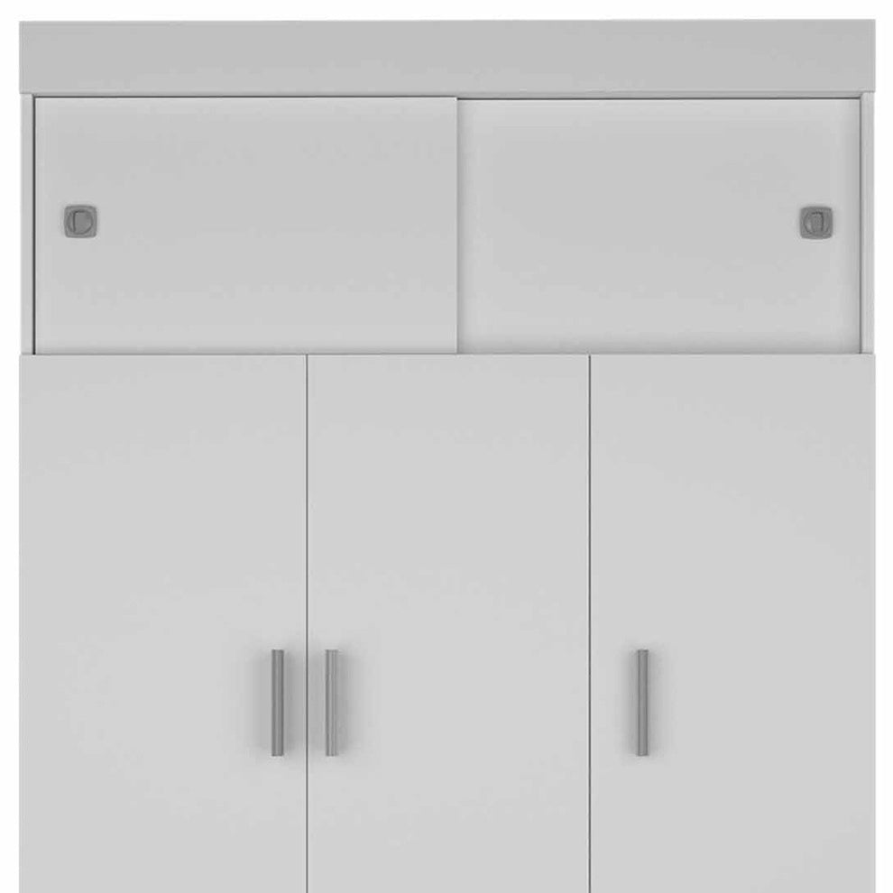 White Two Drawer Combo Dresser By Homeroots | Dressers | Modishstore - 3