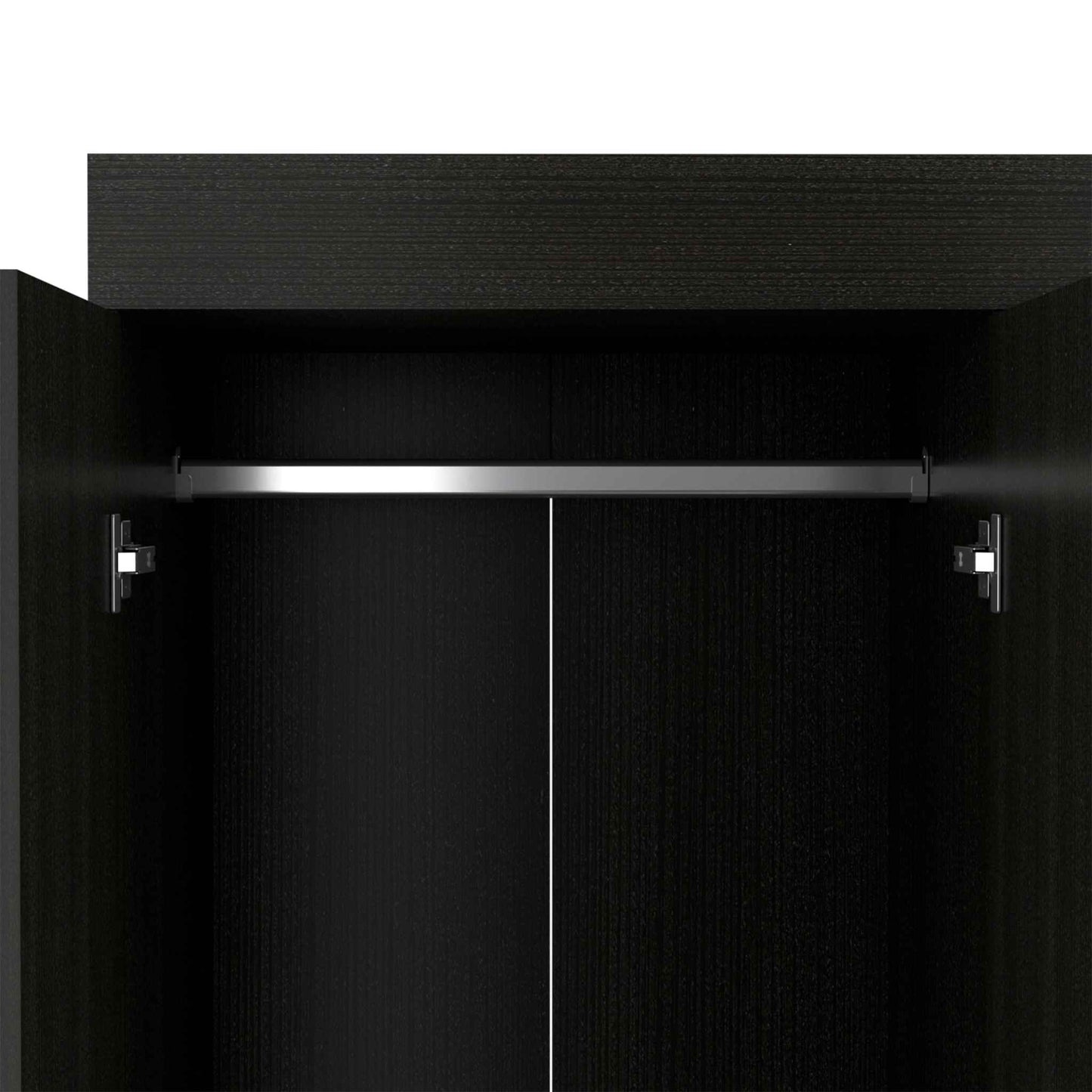 Black Three Drawer Combo Dresser By Homeroots | Dressers | Modishstore - 3