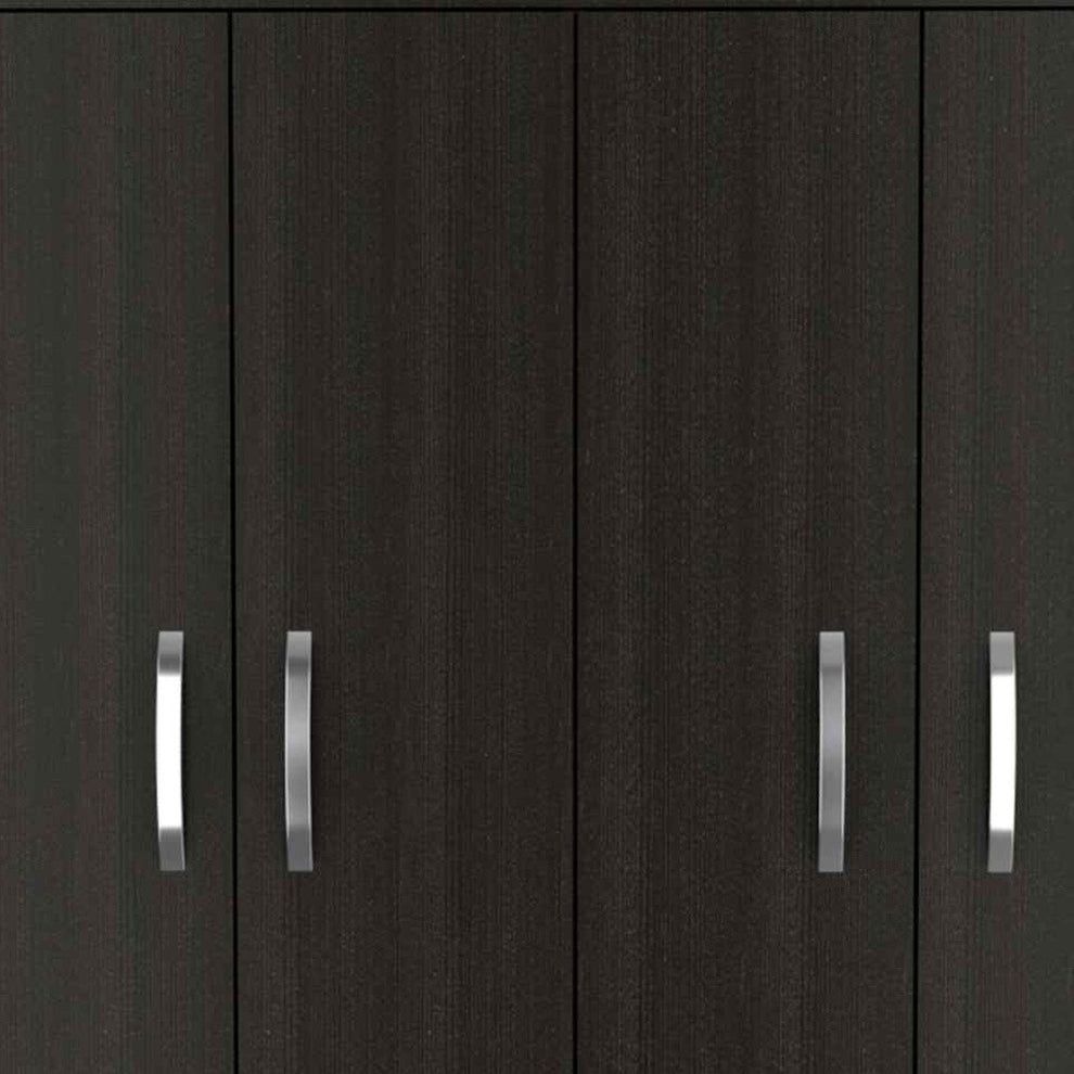 Black Three Drawer Combo Dresser By Homeroots | Dressers | Modishstore - 4